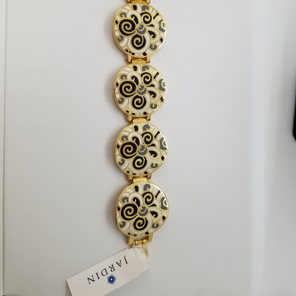 Jardin brand Swirl Enamel Bracelet